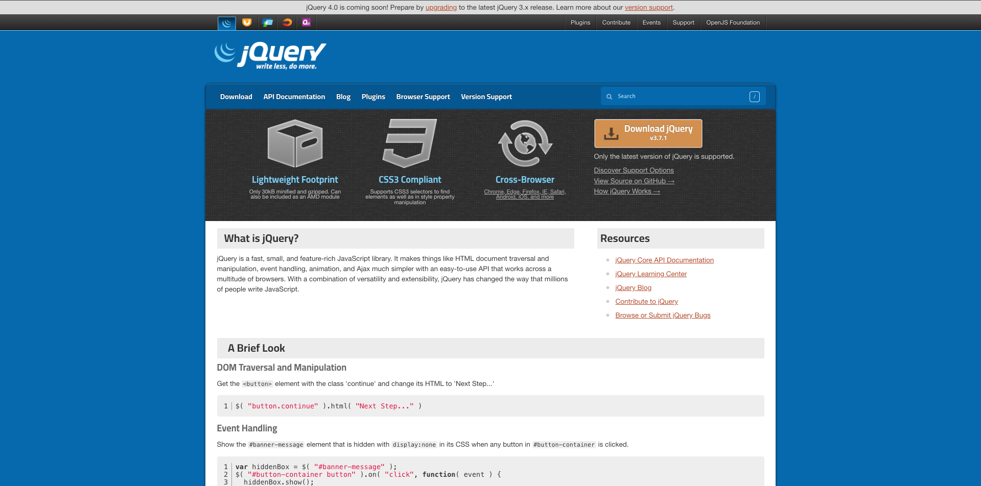 jQuery is not DEAD