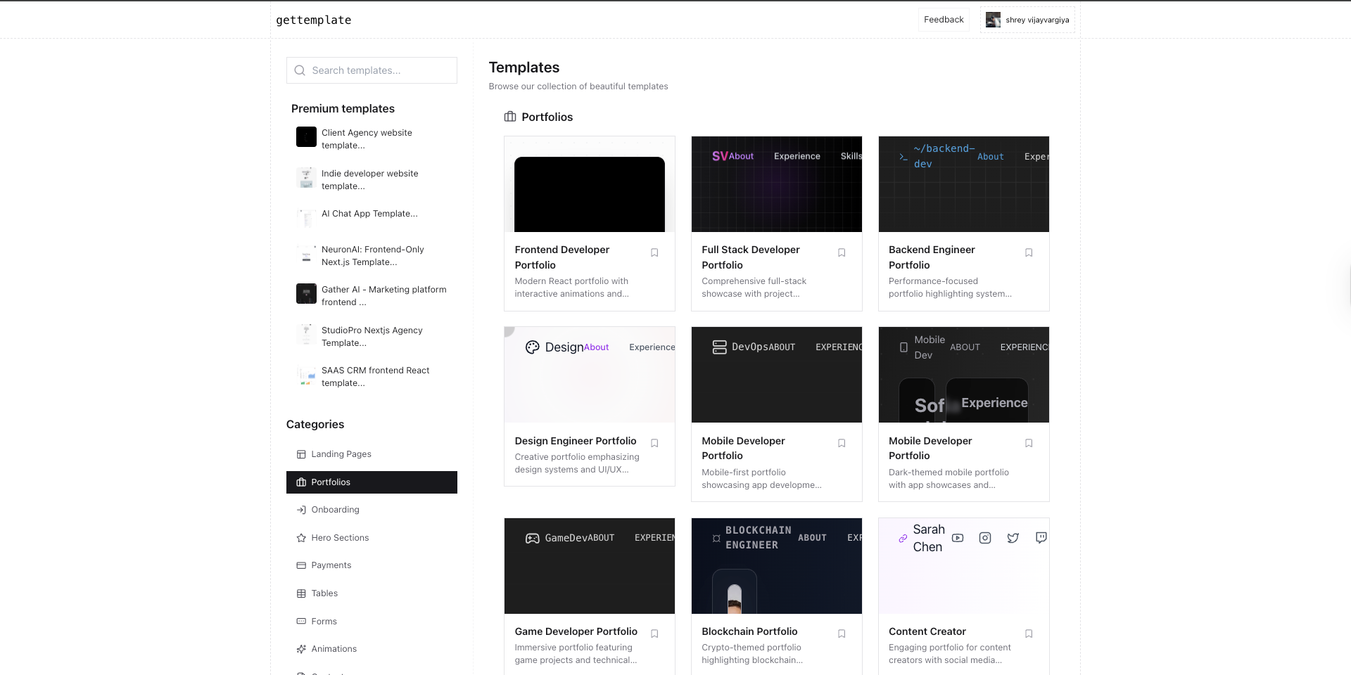 Developers' library for React, Next templates