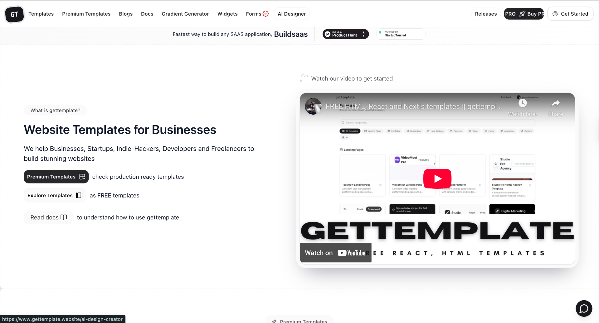 100+ FREE React website templates