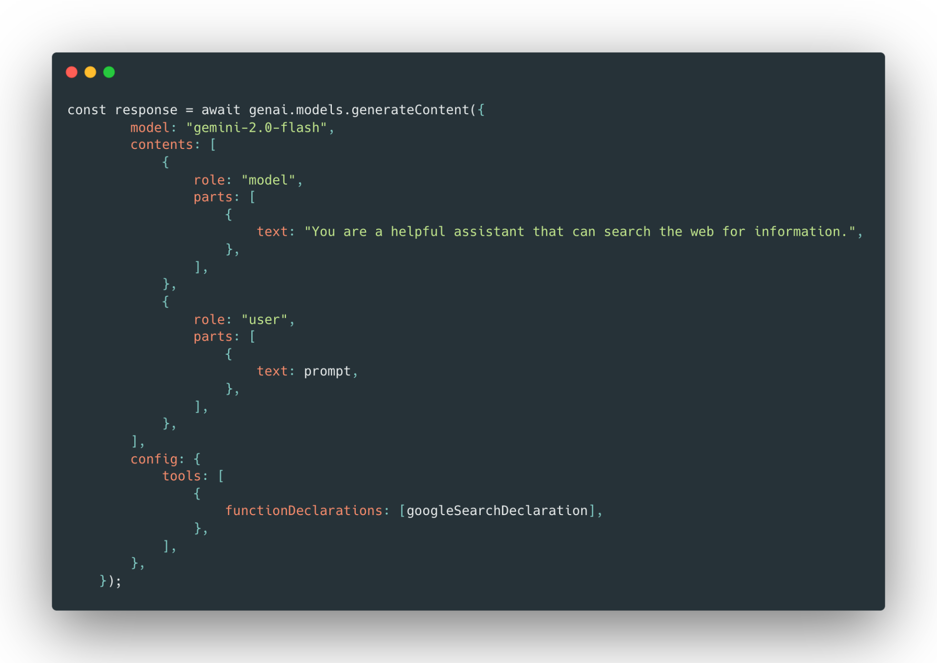 150 lines of AI Web Search Agent