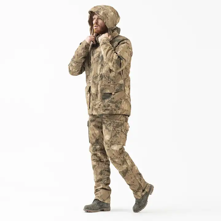 hunting set camouflage set jungle desert stealth outdoor wear-resistant Stretch hunting jacket hunting clothes