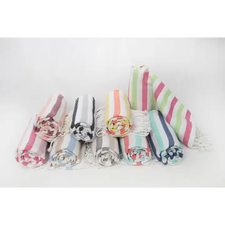 Turkish Towels Peshtemal Beach Towels Hammam Towels Fouta Peshtemal Wholesale Soft Quick Dry