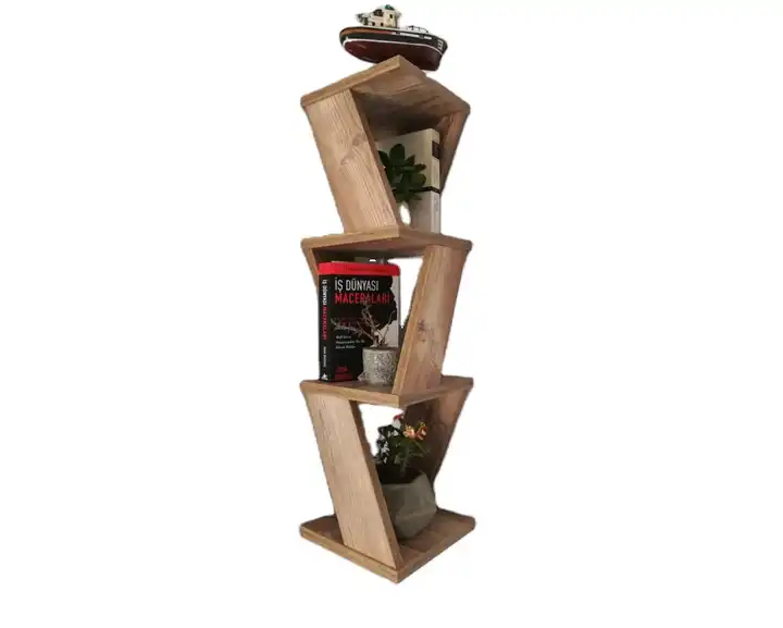 High Quality Wooden Wall Brown Fassley Decorative Corner Shelf 3 Layers Shelf Desired Color From Turkey