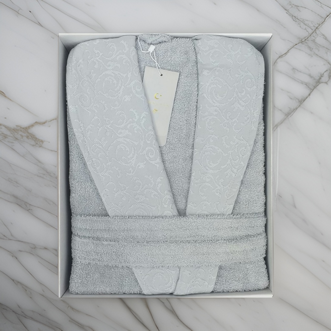 Light Grey Men's Bathrobe (1 Piece)