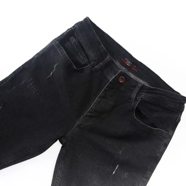 Quality Men Stretch Jean Streetwear Mens Trousers Turkish Quality Black without damaged plain jeans