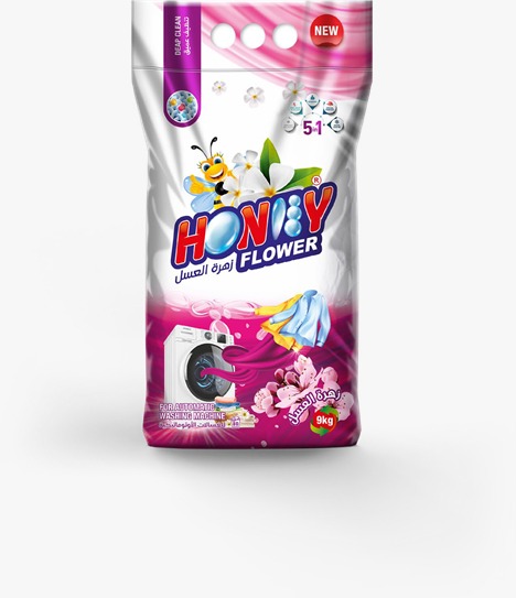 Honey flower automatic detergent powder