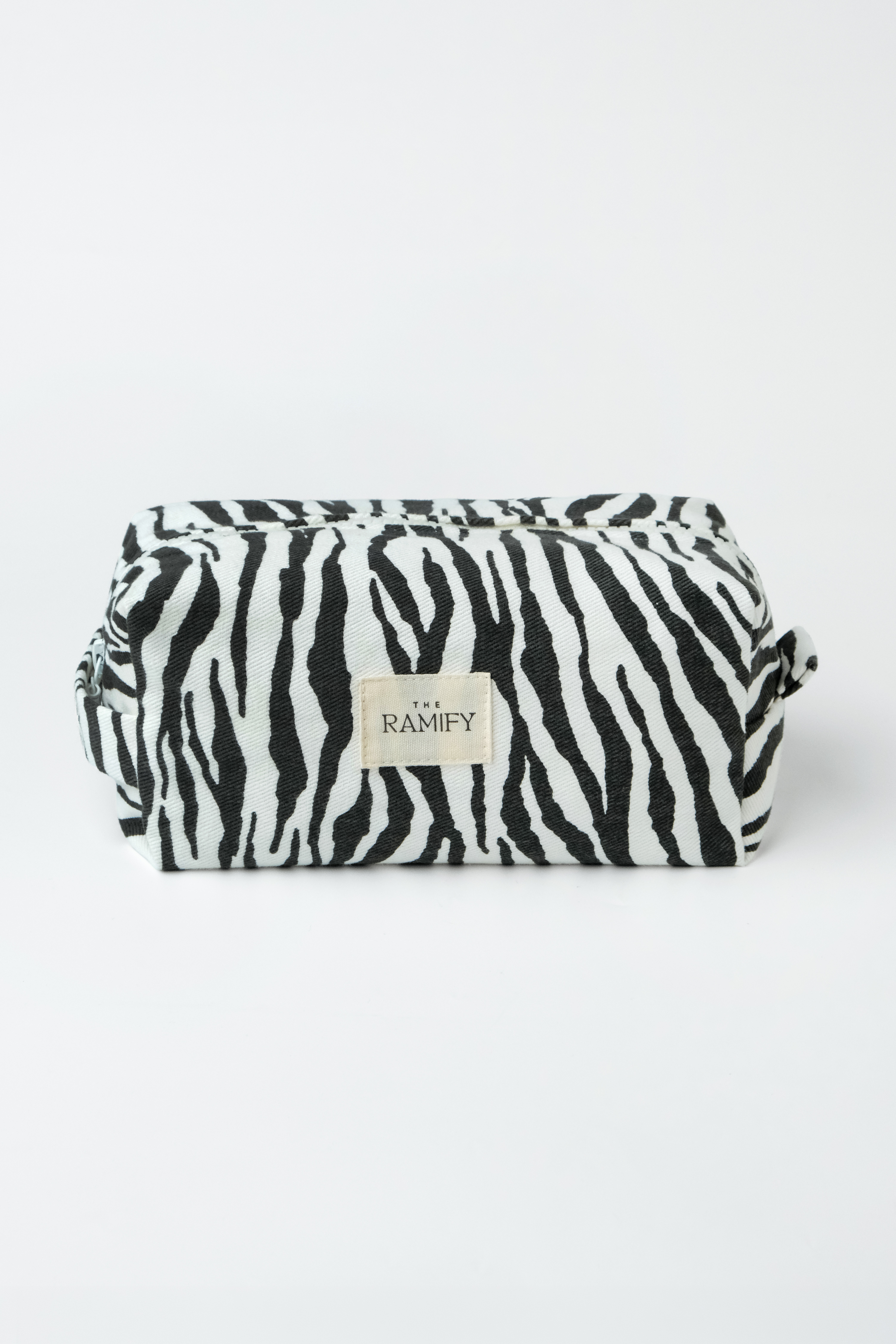 Black & White Zebra Print Canvas Makeup Bag – The Ramify