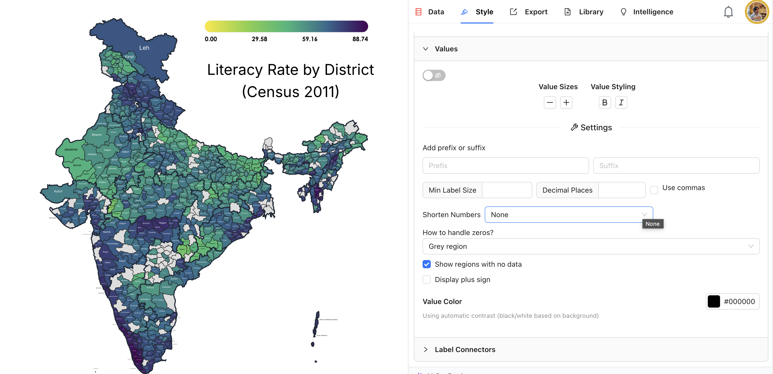 How to Create a District-Level Map of India in 5 Minutes