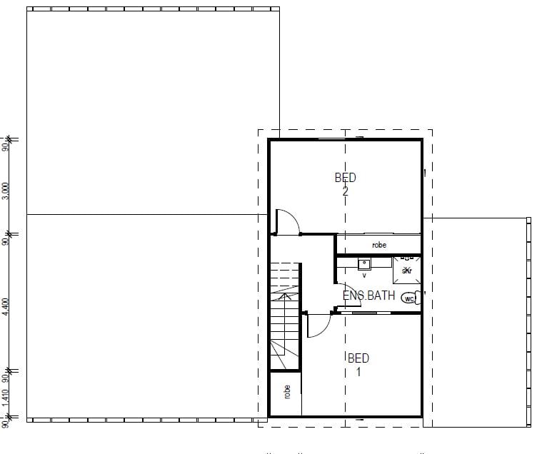 Chalet Drawing 3