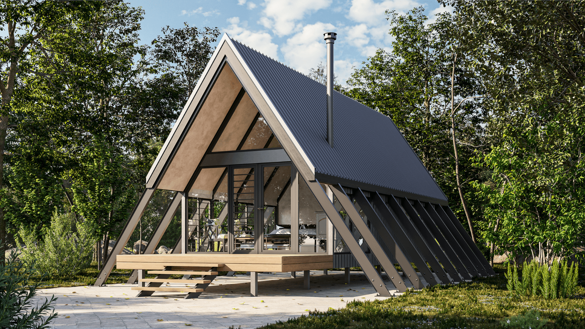 A Frame - One Bed Kit Home