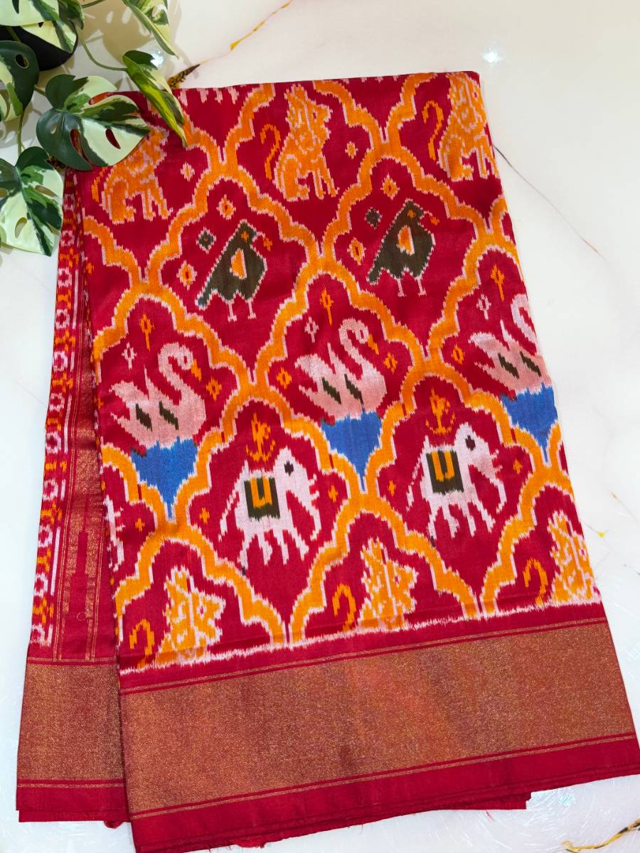 IKAT PATOLA SAREE (PREMIUM MADATHAASU WEAVING)