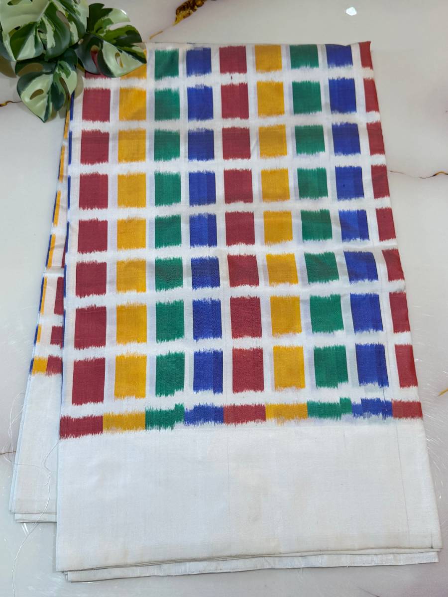 Navaratna Checks Ikat