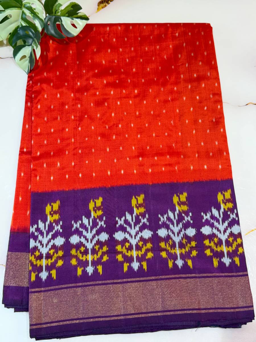 Orange Purple Ikat