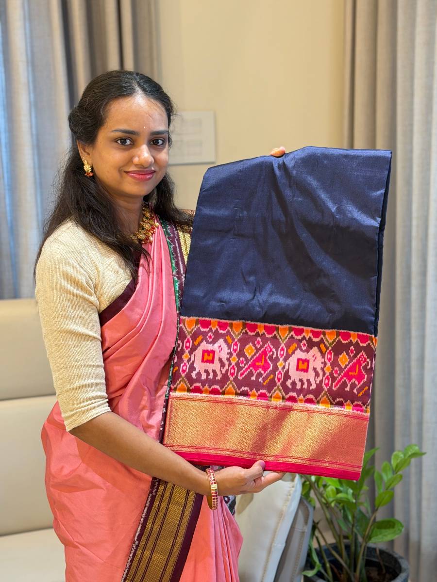 Midnight Gaja Silk