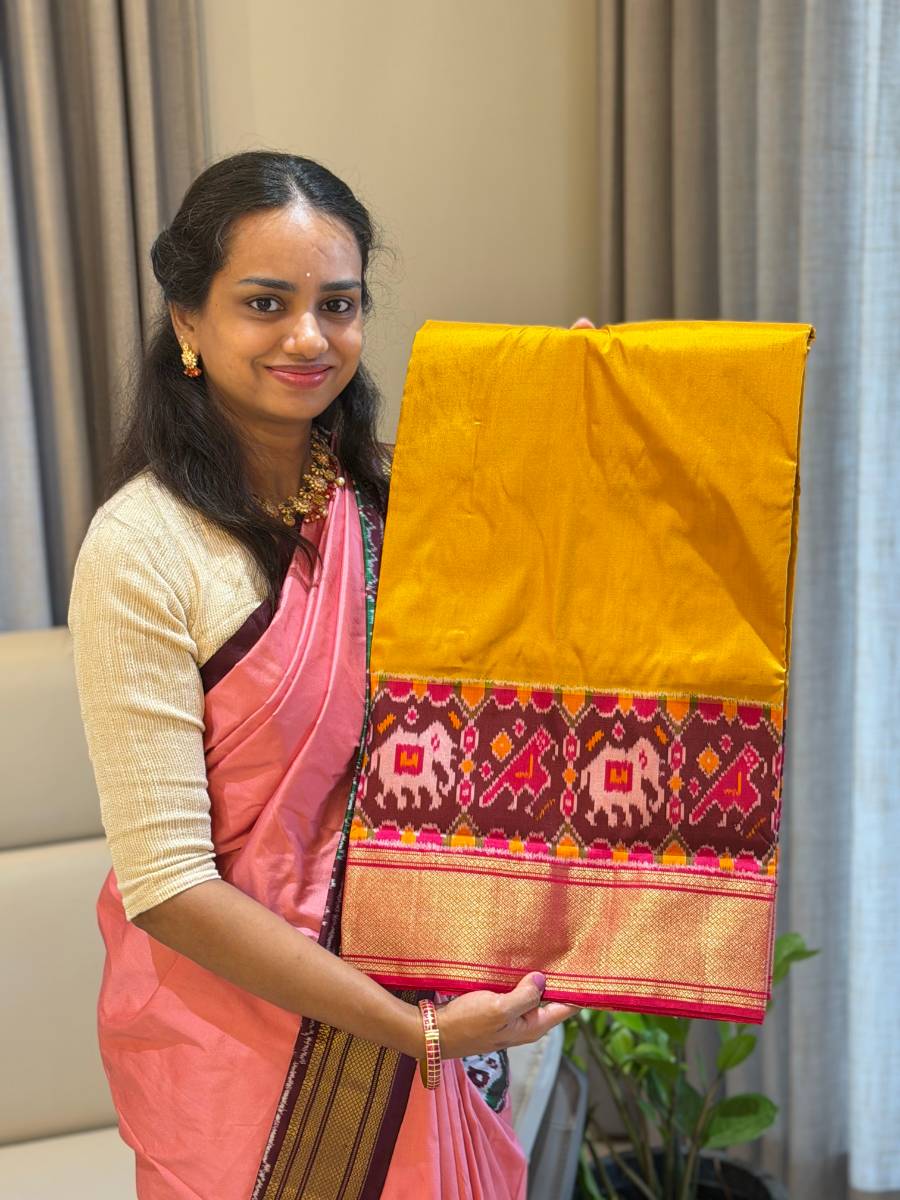 Mustard Gaja Ikat