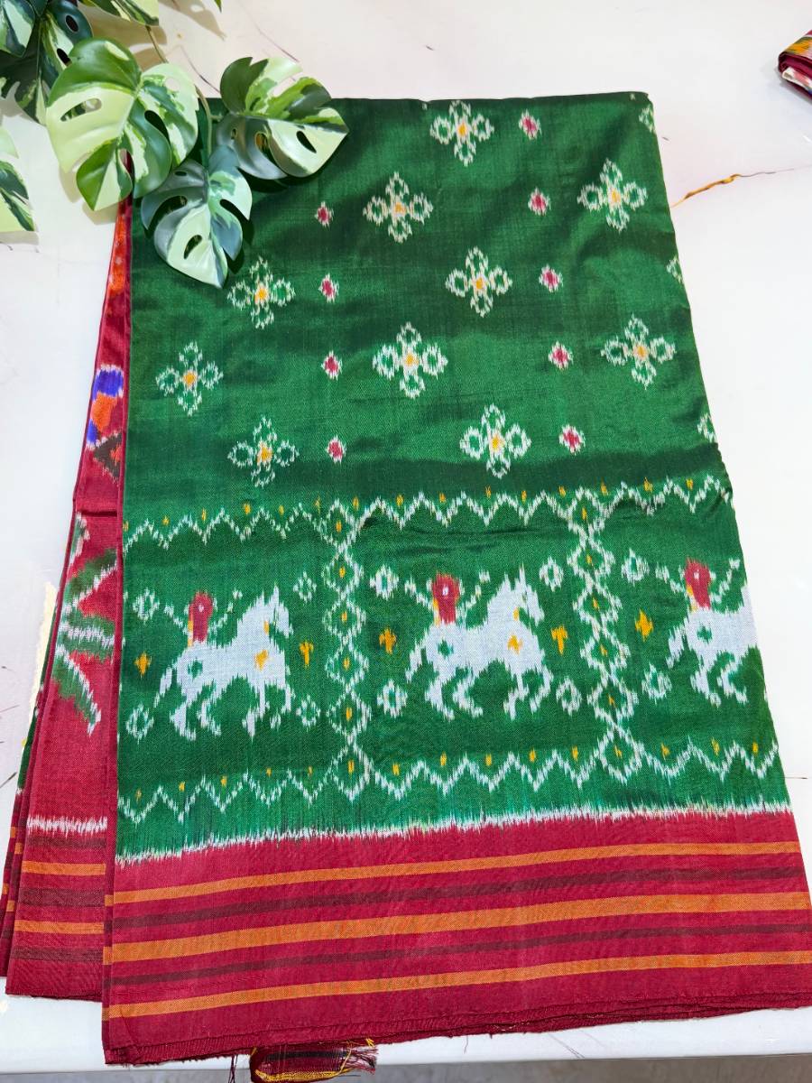 Emerald Ashwa Pushpa Silk Saree