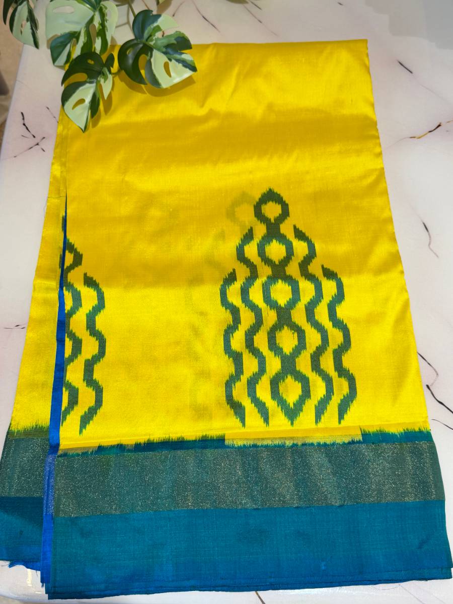 Sunshine Teal Ikat
