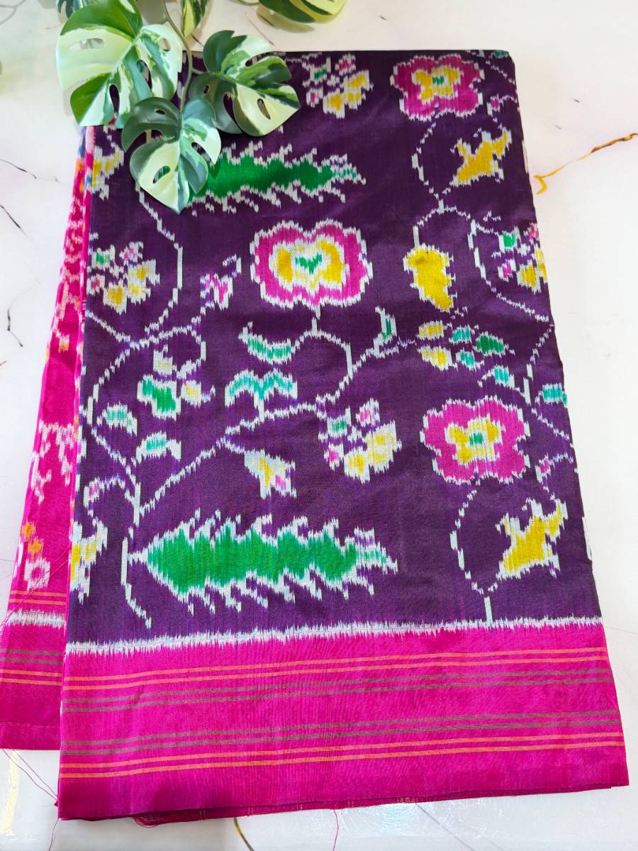 Royal Plum Floral Patola