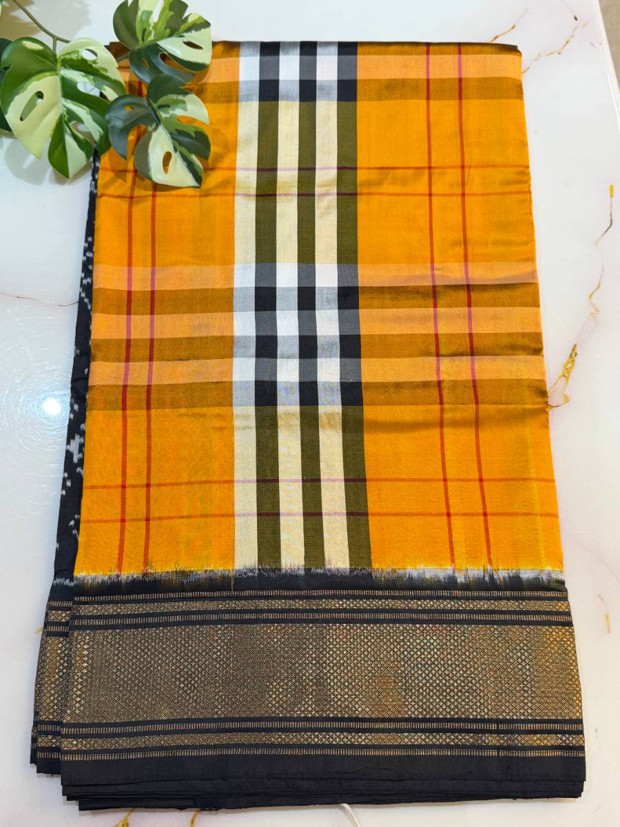Saffron Noir Checks