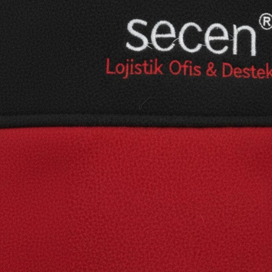 Bordo Siyah Hakim Yaka Polar Ceket - 3