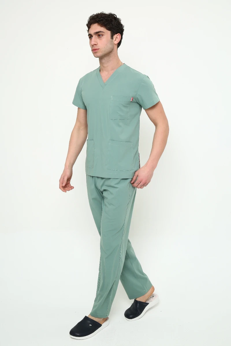 İkon Çağla Yeşili Doktor Hemşire Likralı Takım - 3