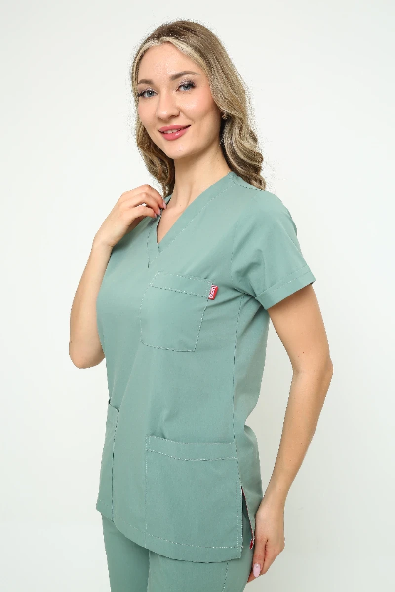 İkon Çağla Yeşili Doktor Hemşire Likralı Takım - 4