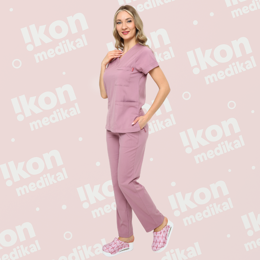 İkon Gül Kurusu Doktor Hemşire Likralı Takım - Küçük Resim 2