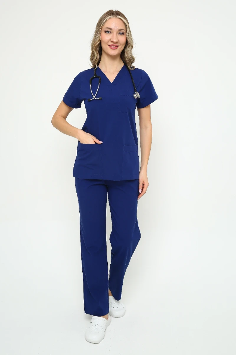İkon Lacivert Doktor Hemşire Likralı Takım - 4