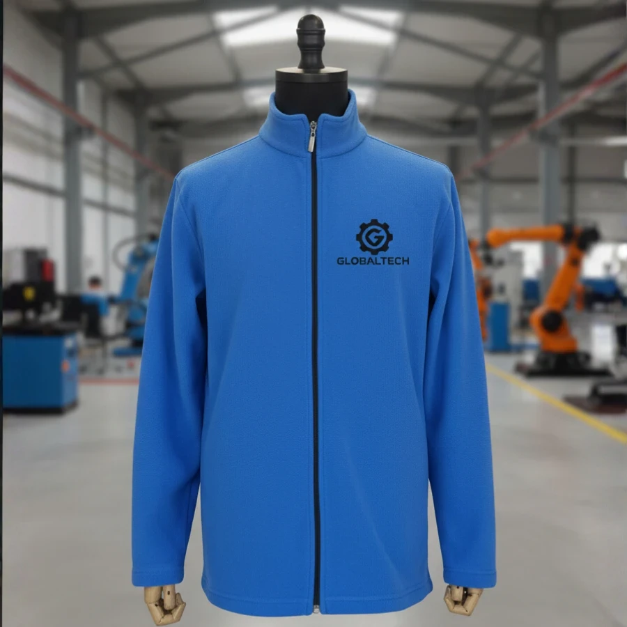 Mavi Polar Ceket - Seçili Resim