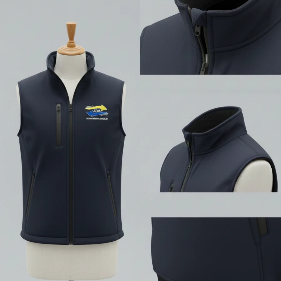 Su ve Rüzgar Geçirmez Lacivert Softshell İş Yele - 3