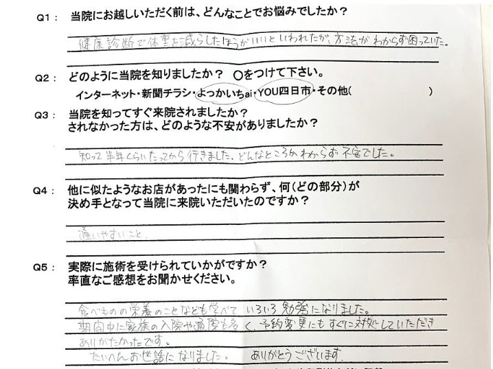 食べものの栄養のことなども学べていろいろ勉強になりました。