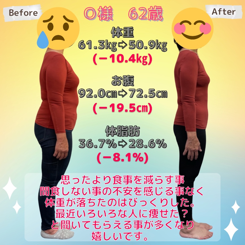 やめたかったおやつが自然にいらなくなりました！（62歳）