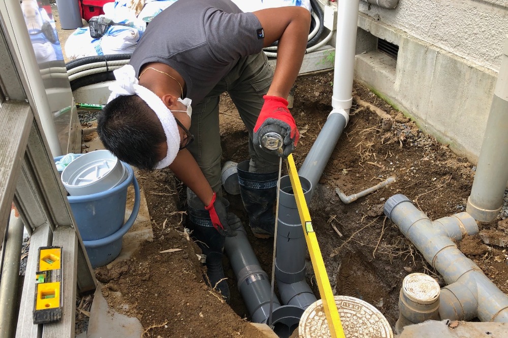 水まわりの給排水配管工事