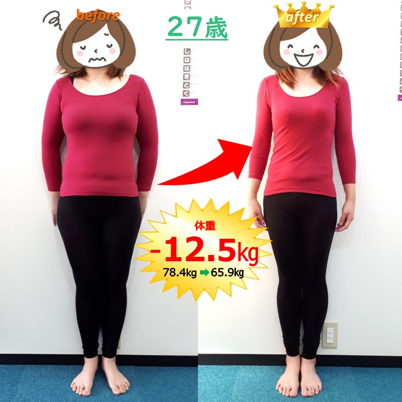 -12.5kgのダイエット(27歳)