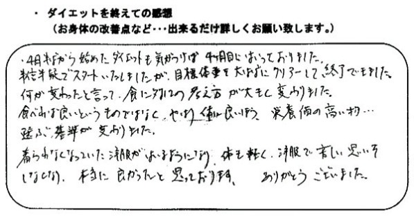 食に対しての考え方が大きく変わった!