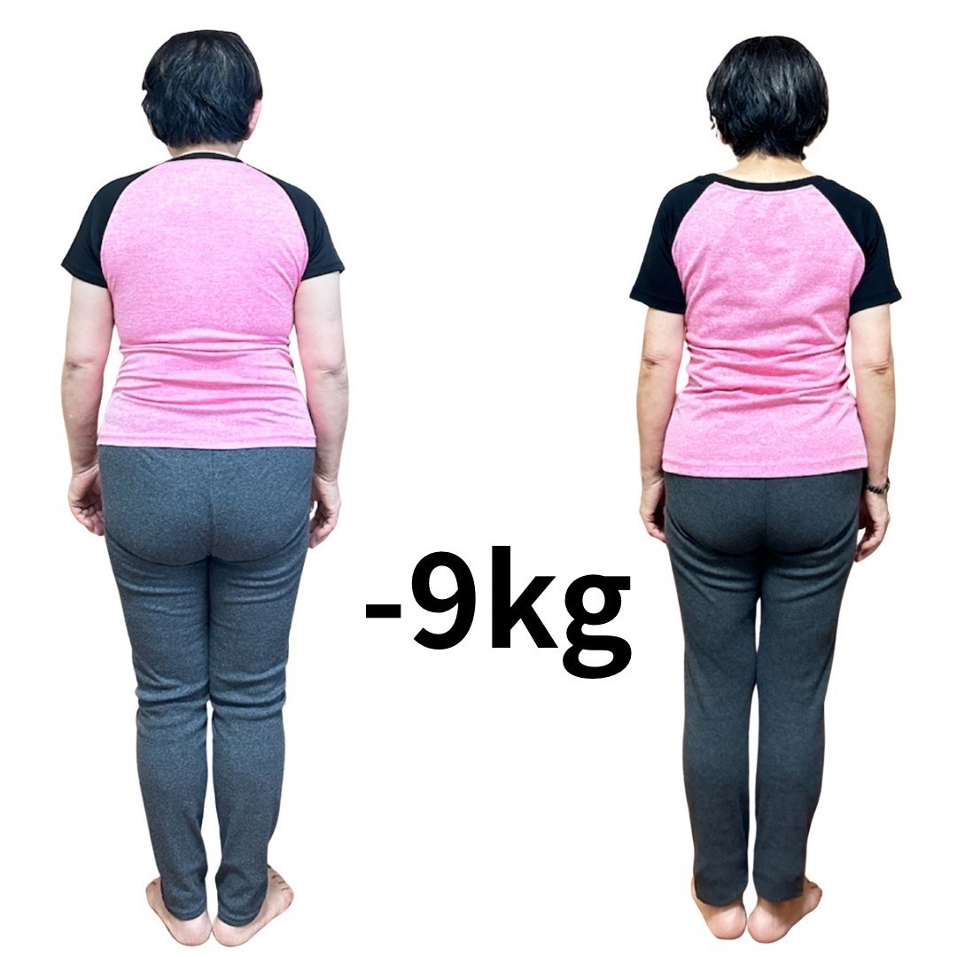 耳つぼダイエットで体重-9㎏達成(63歳 女性)