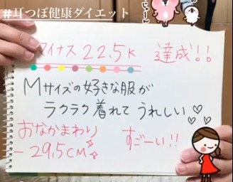 マイナス22.5㎏達成!