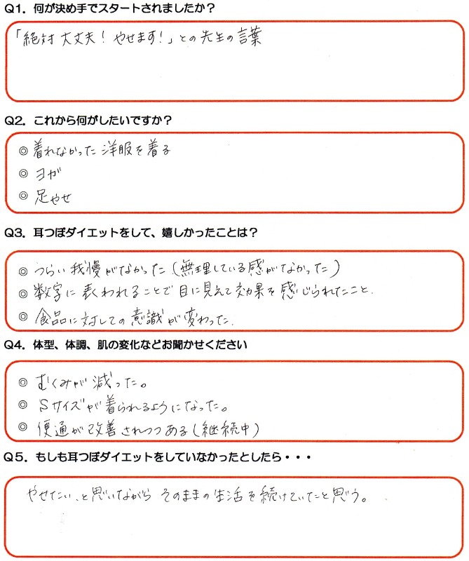 つらい我慢がなかった!
