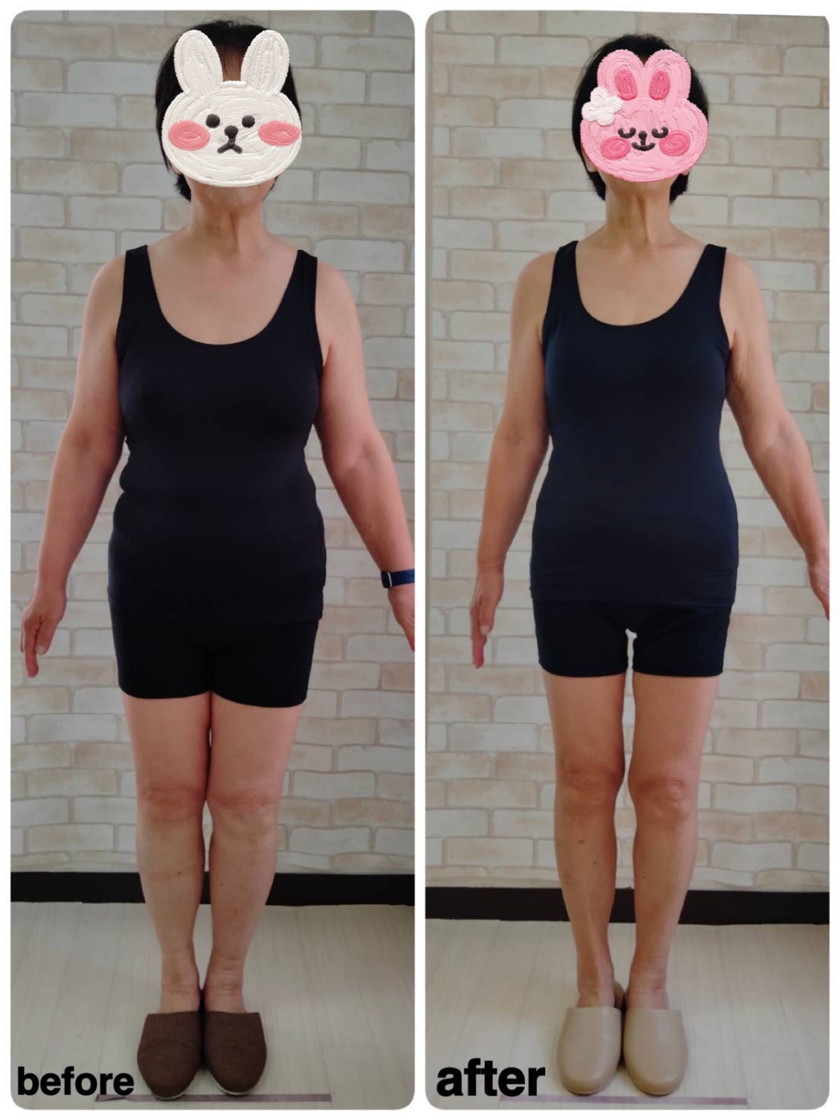 70代女性/3ヶ月 体重−10.3kg 体脂肪率−9%