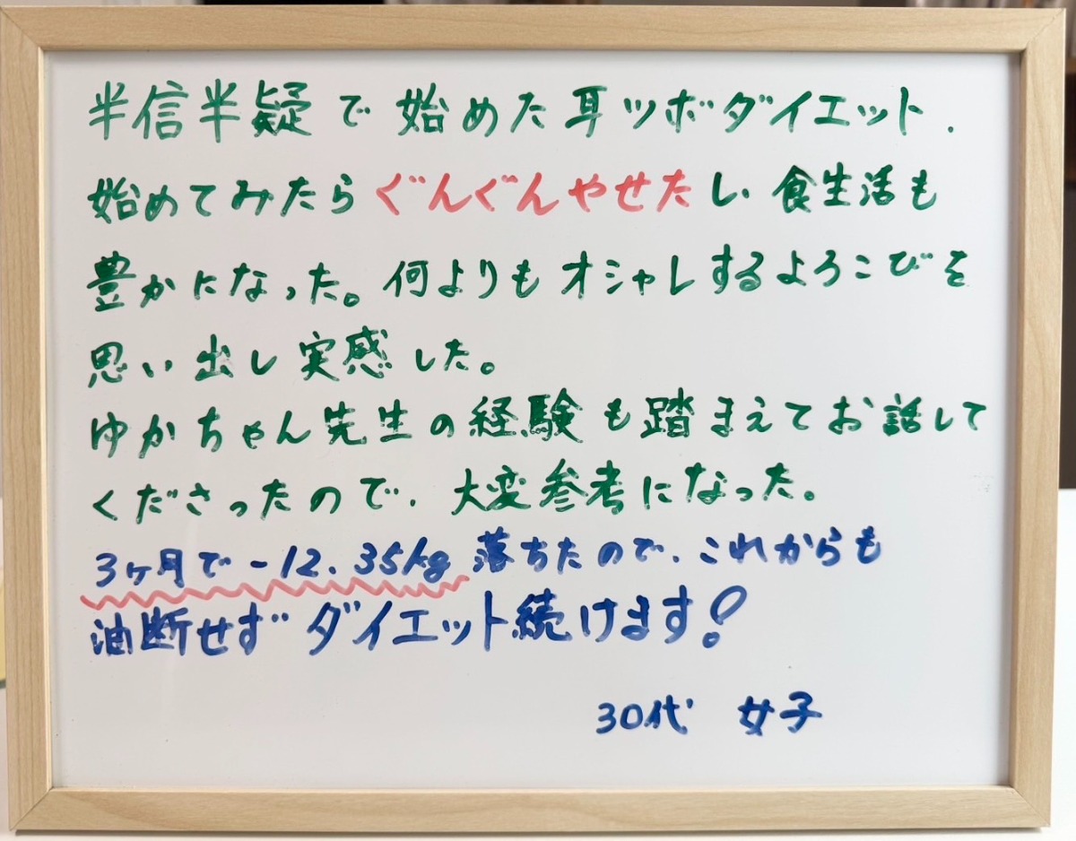 半信半疑だったけど、ぐんぐん痩せた!!