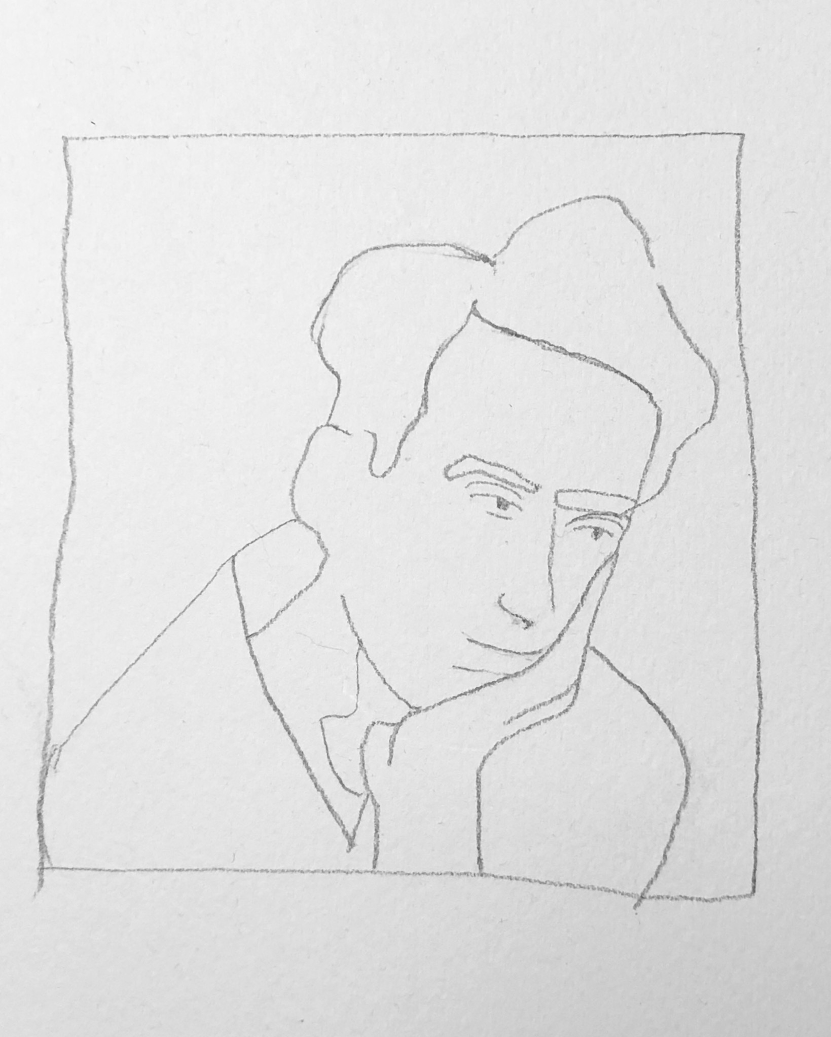 おさむちゃん（模写）鉛筆