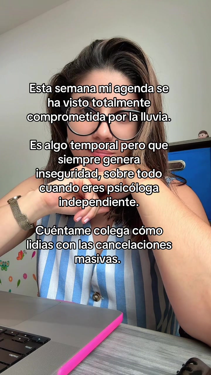 Yo no tengo un plan para esto, simplemente trato de reacomodar los espacios para los que necesitan reagendar.