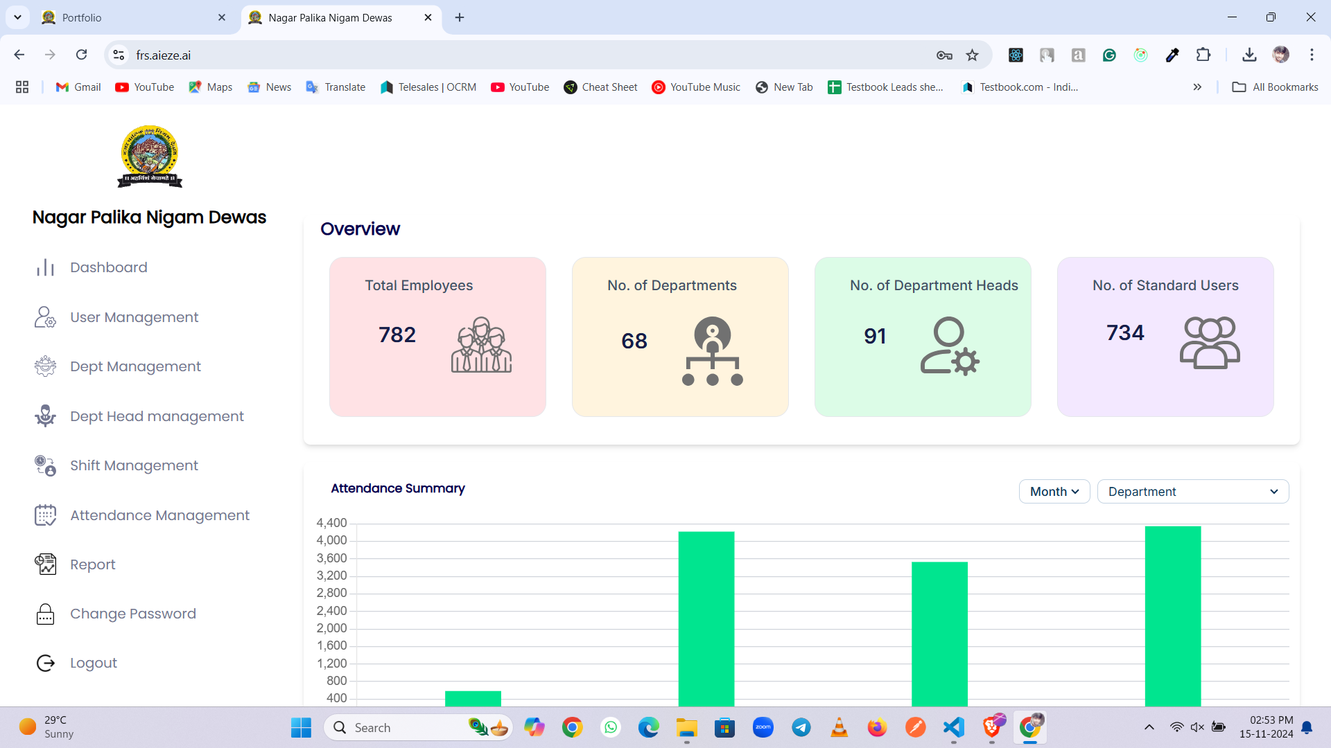 Facial Recognition Attendance System