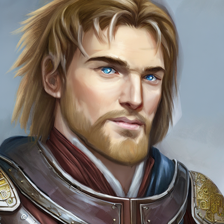 Fantasy character concept portrait. Male Paladin, Human race,  portrait of one paladin, with soft hair, half body, upper body, d & d, fantasy,  intricate, elegant, highly detailed, digital painting, artstation, concept art, smooth, sharp focus, illustration, art by stable diffusion ai's favorite artists
