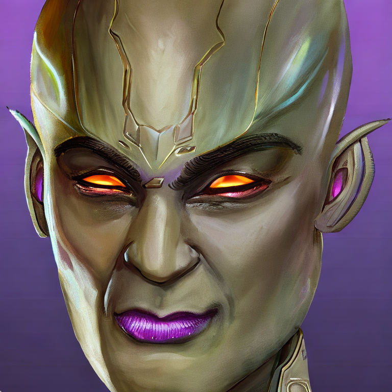 Male Alien portrait, sci-fi, texture, character concept art. purple skinned genderless human-robot hybrid who is highly rationally intelligent but very shy and and can hold a grudge,  intricate, elegant, highly detailed, digital painting, artstation, concept art, smooth, sharp focus, illustration, art by stable diffusion ai's favorite artists