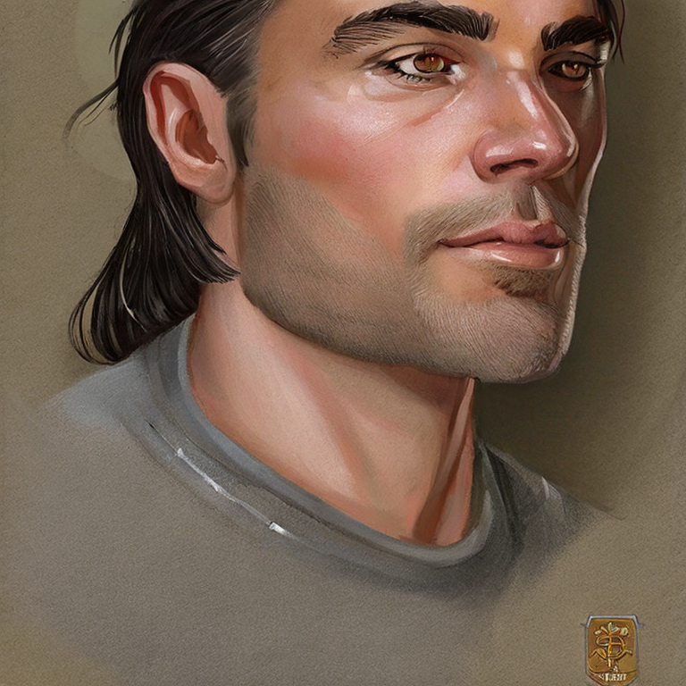 Dungeons and dragons character concept portrait. Male Rogue, Half-Elf race,  , intricate, elegant, highly detailed, digital painting, artstation, concept art, smooth, sharp focus, illustration, art by stable diffusion ai's favorite artists
