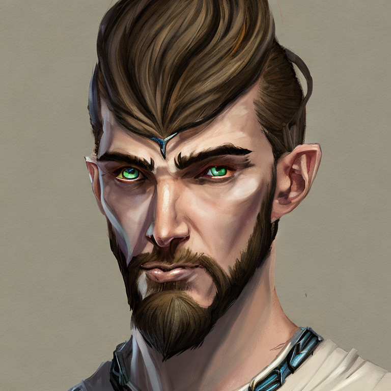 Dungeons and dragons character concept portrait. Male Warlock, Human race,  Grey skin, white eyes, human like ears, 312 lbs, , intricate, elegant, highly detailed, digital painting, artstation, concept art, smooth, sharp focus, illustration, art by stable diffusion ai's favorite artists