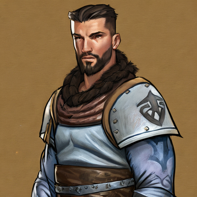 dungeon and dragons character, fighter class, Goliath race, Brown, hair upper body portrait, portrait, character concept art. Male fighter, dnd fighter, d&d goliath 5e, with goliath tattoos on the face, upper body, upper-body, full head, head in frame, Goliath man with charcoal skin,  intricate, elegant, highly detailed, digital painting, artstation, concept art, smooth, sharp focus, illustration, art by stable diffusion ai's favorite artists