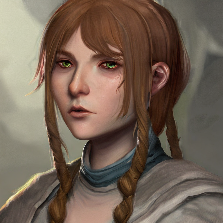 Dungeons and dragons character concept portrait. Female Human race, Good tendencies, Cleric class,    front-facing portrait, medium shot, intricate, elegant, highly detailed, digital painting, artstation, concept art, smooth, sharp focus, illustration, art by stable diffusion ai's favorite artists