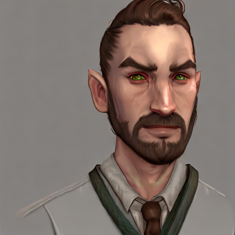 Dungeons and dragons character concept portrait. Male Human race, Good tendencies, Farmer profession, work clothes, farmer clothes, beige clothes, Professional social class,   front-facing portrait, medium shot, intricate, elegant, highly detailed, digital painting, artstation, concept art, smooth, sharp focus, illustration, art by stable diffusion ai's favorite artists